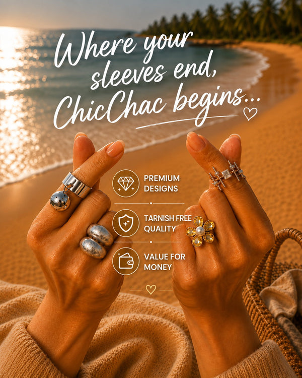 Where your sleeves end, ChicChac begins — finger rings