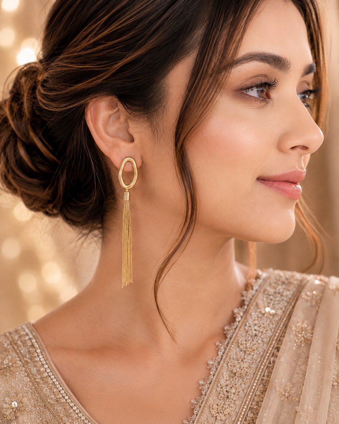 Aurelia Drop Gold Earrings