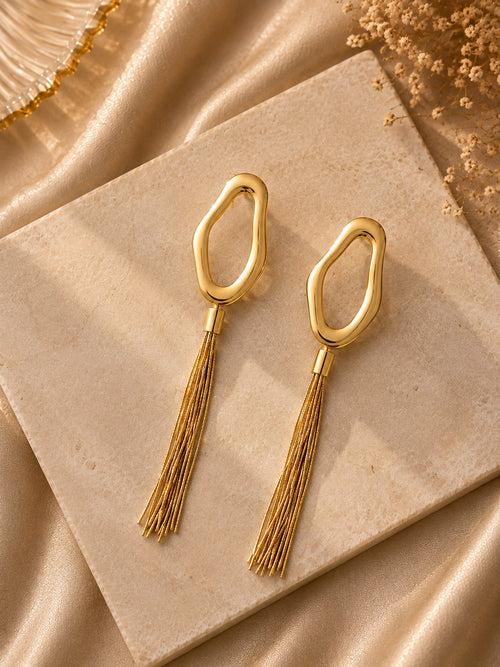 Aurelia Drop Gold Earrings