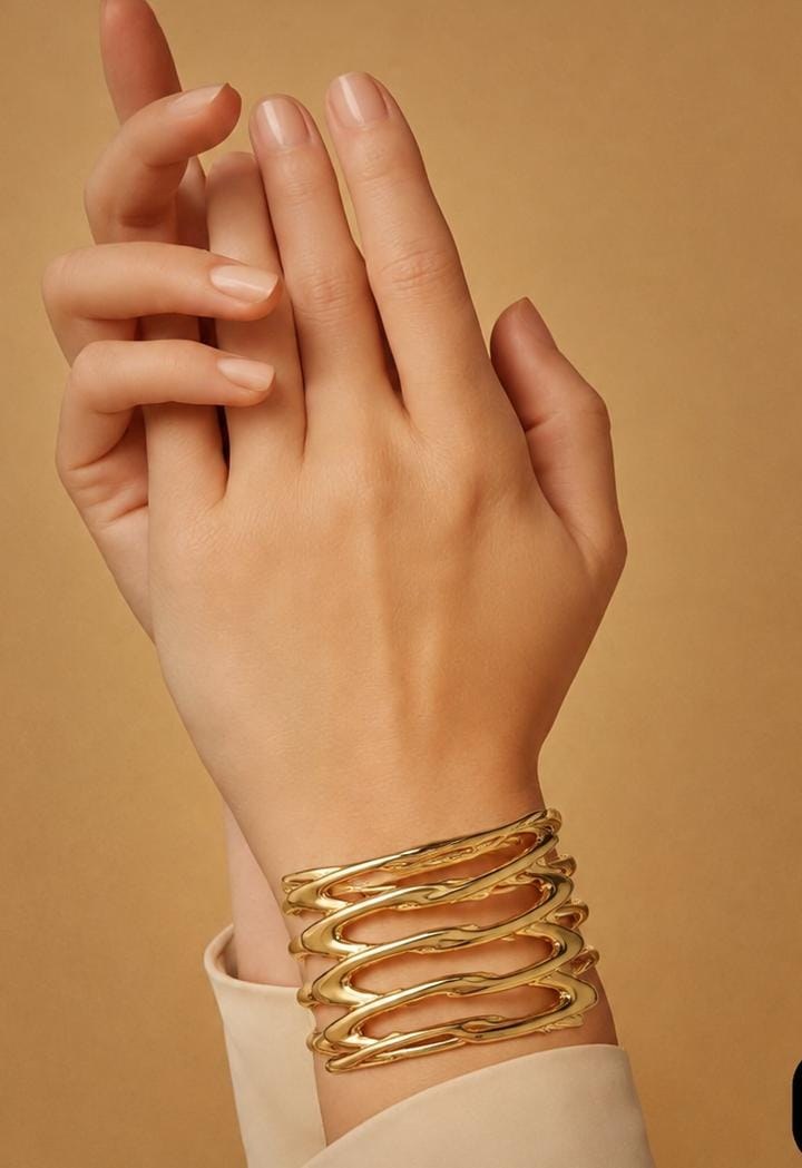 Aurora Wave Statement Adjustable Cuff