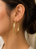 Celeste Dual tone Gold Hoops