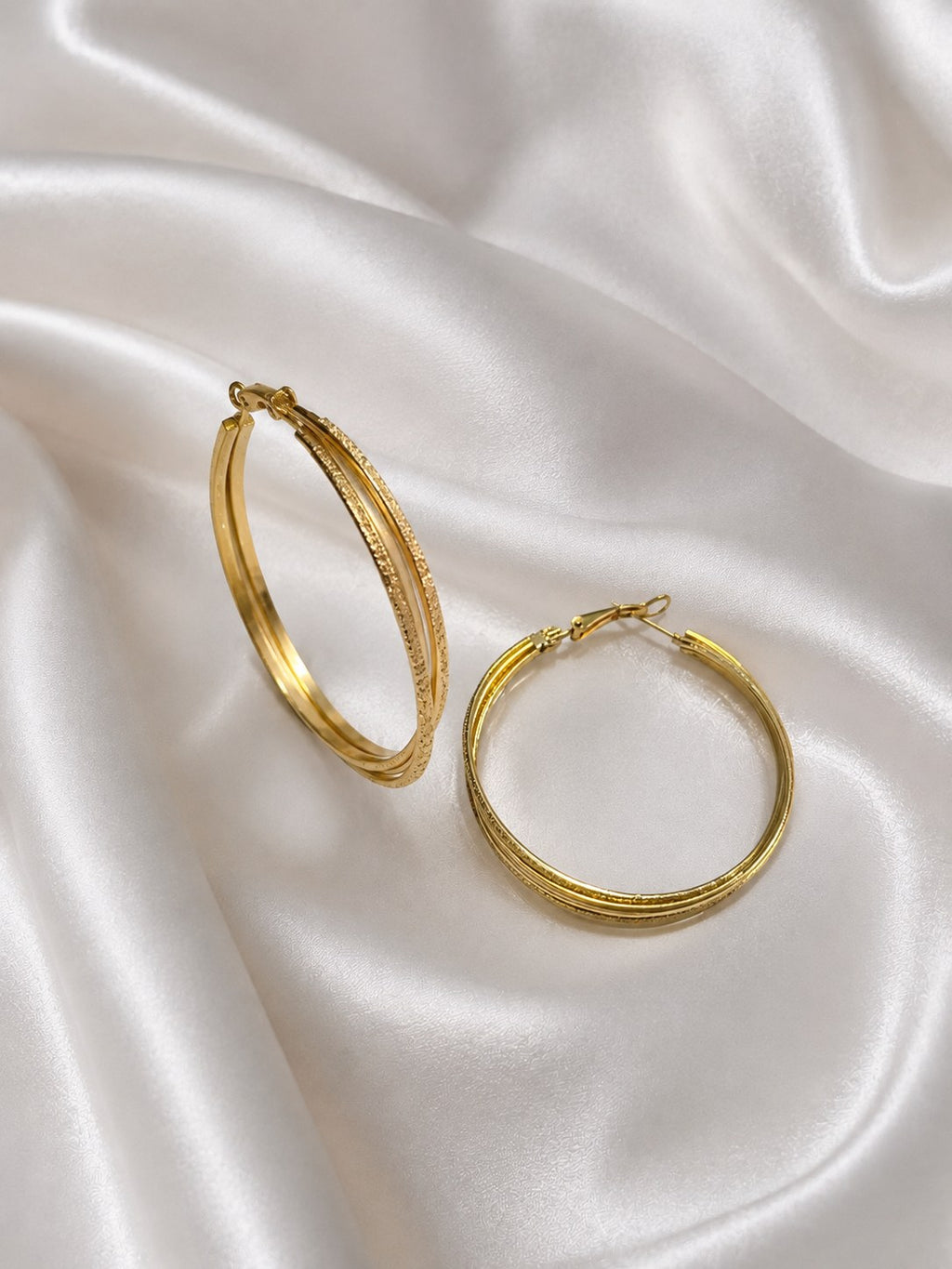 Celeste Dual tone Gold Hoops
