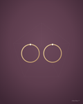 Celeste Gold Hoops
