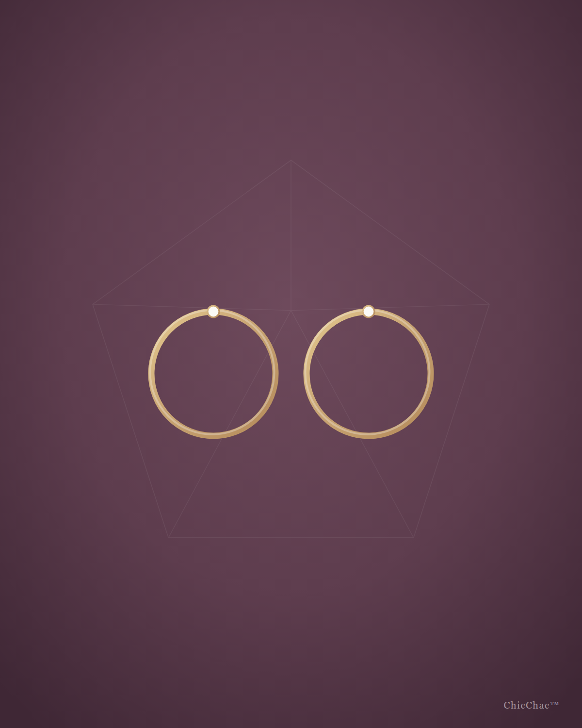 Celeste Gold Hoops