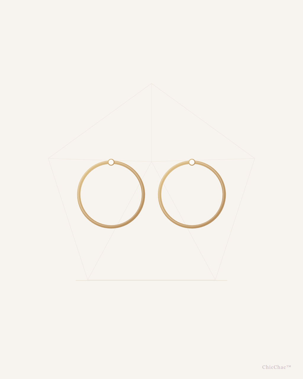 Celeste Gold Hoops