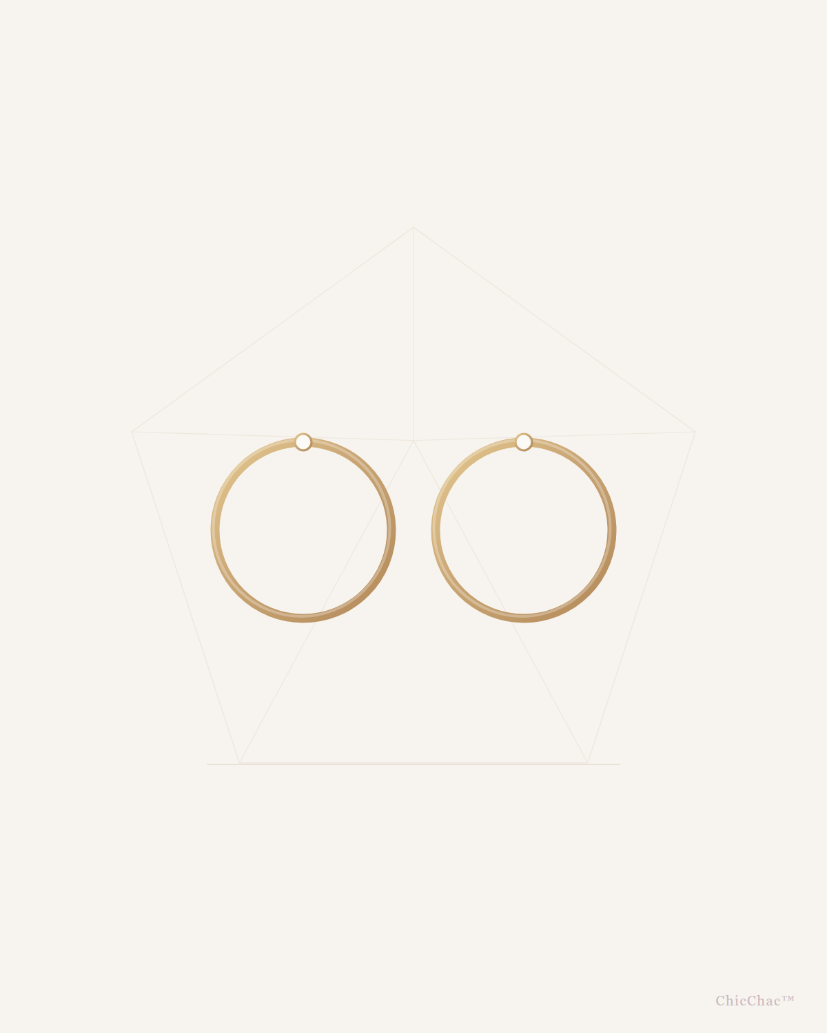 Celeste Gold Hoops