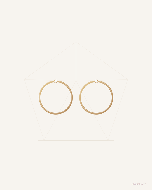 Celeste Gold Hoops