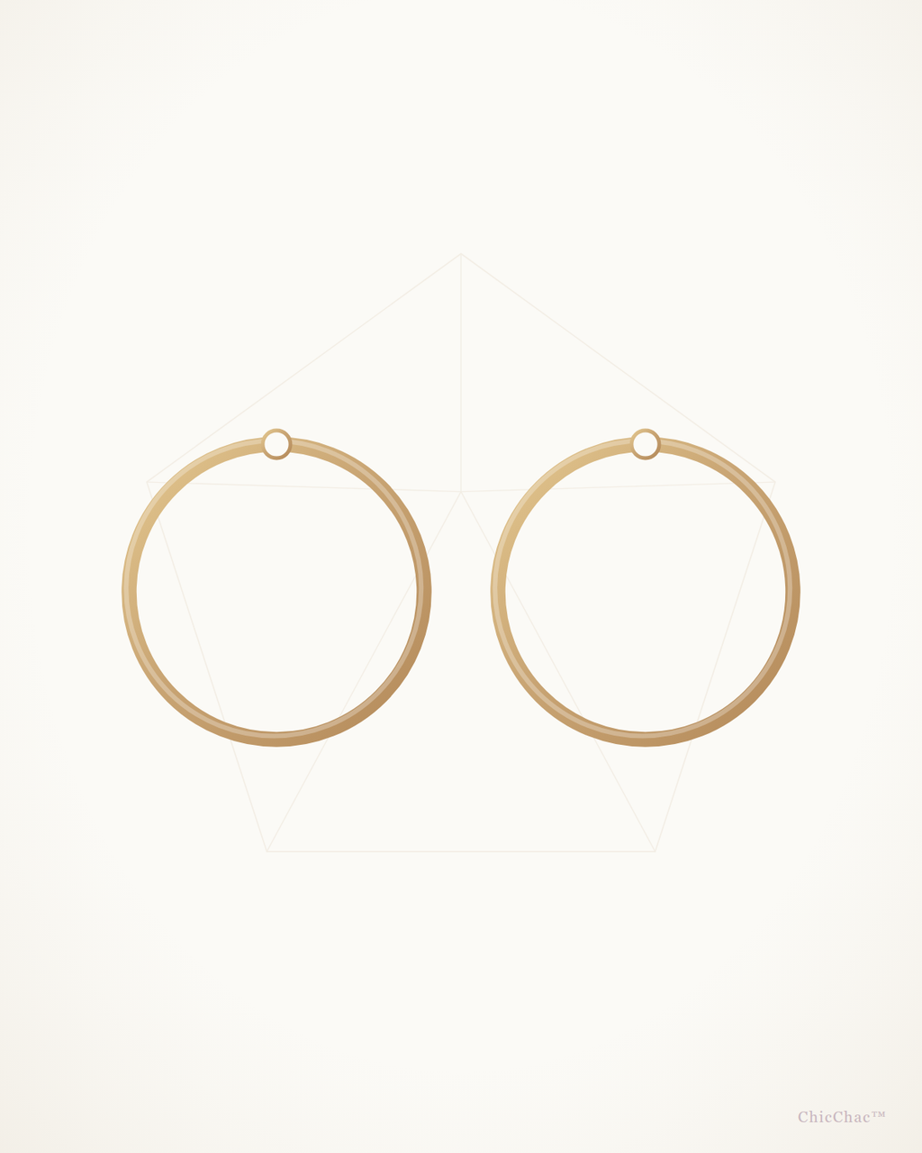 Celeste Gold Hoops