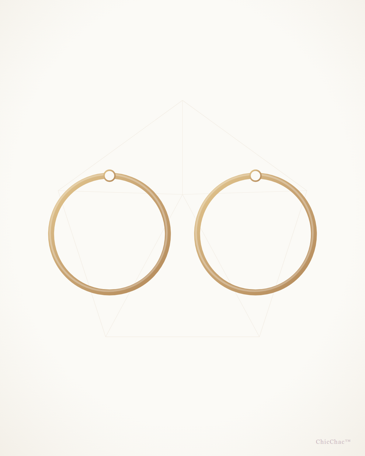 Celeste Gold Hoops