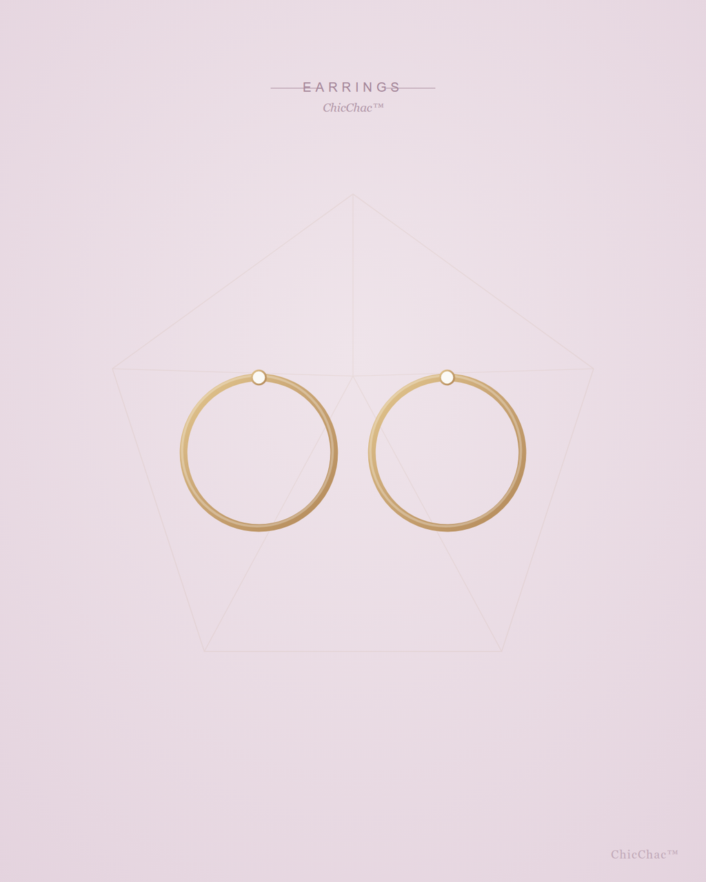 Celeste Gold Hoops