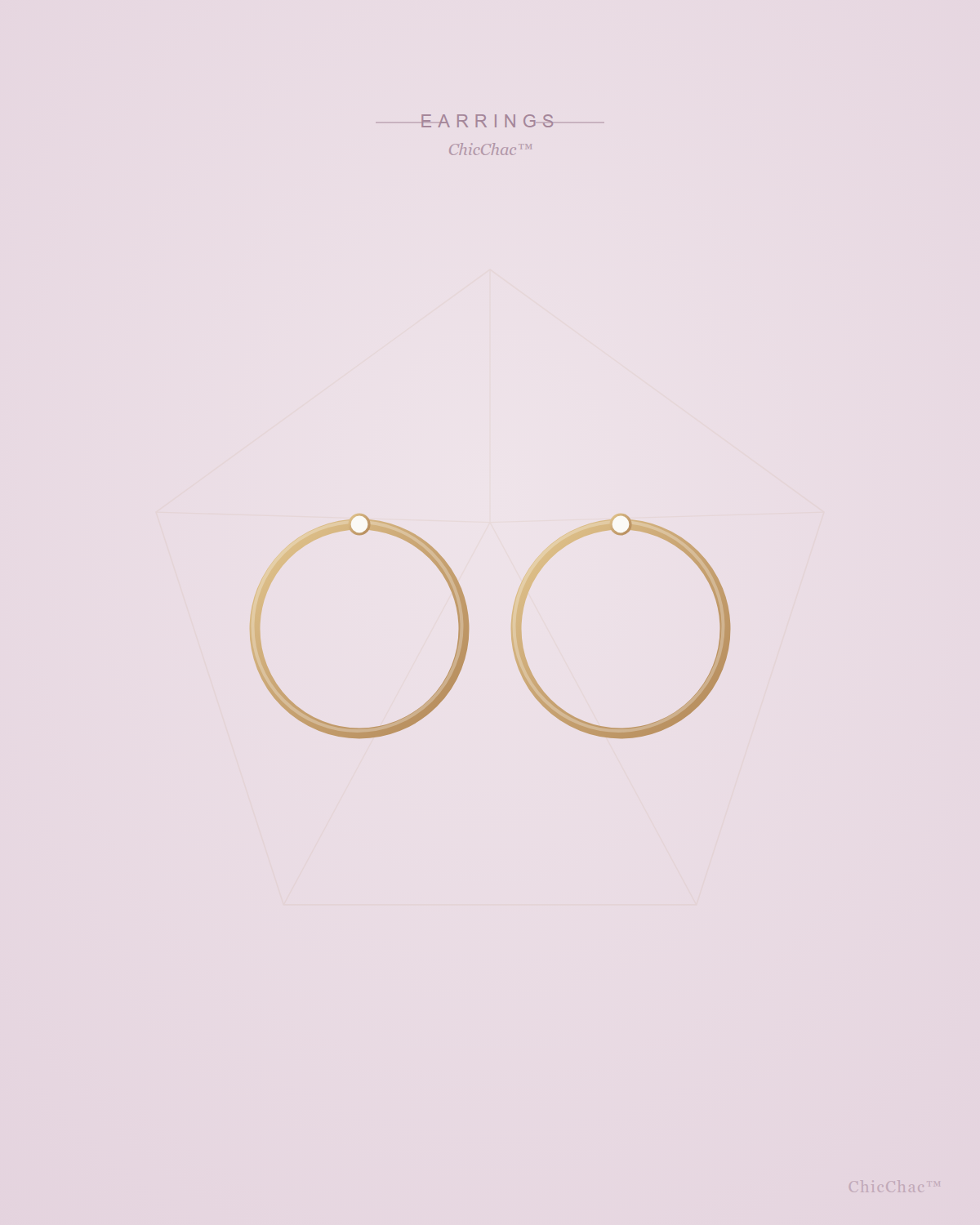 Celeste Gold Hoops