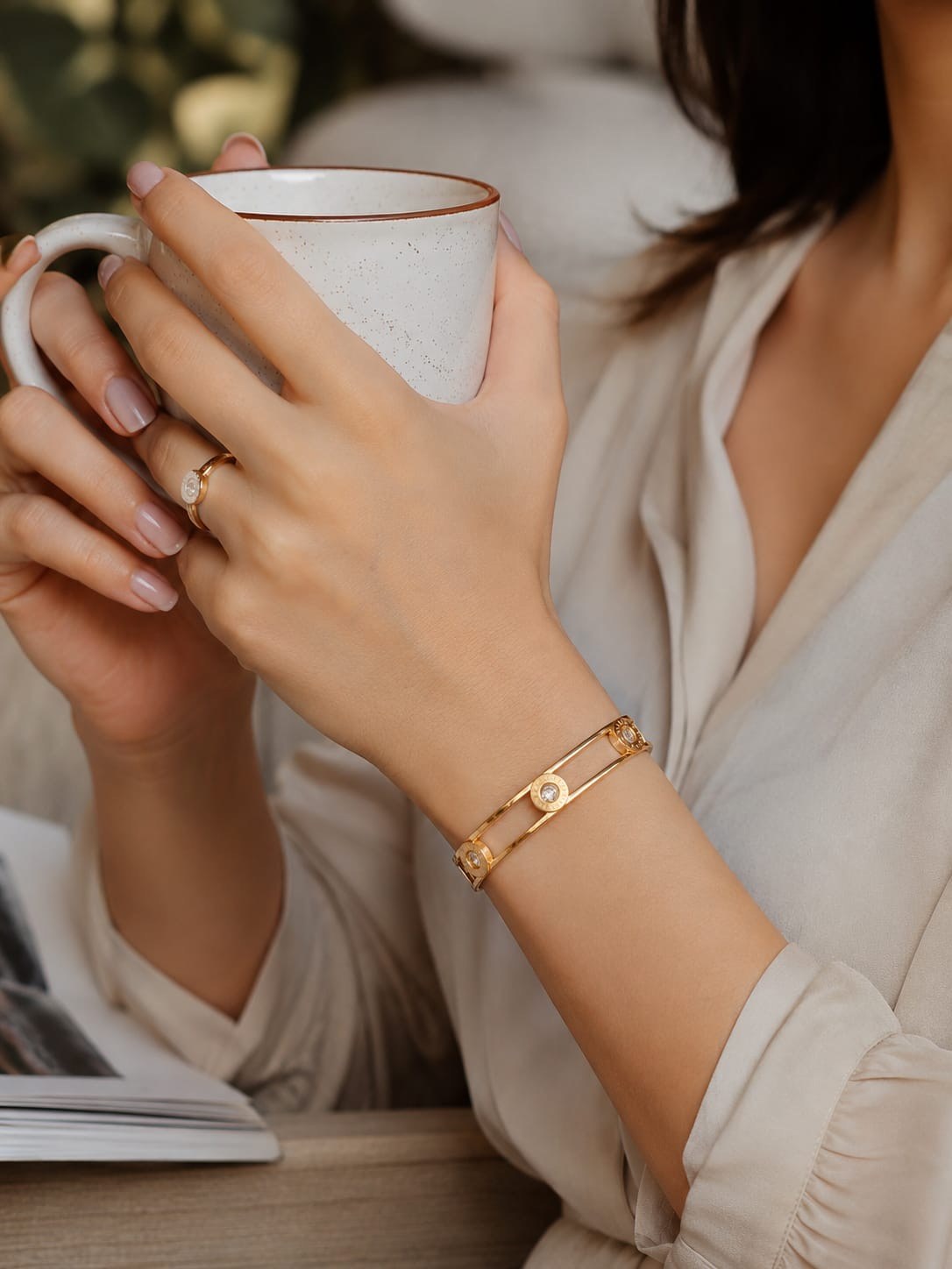 Celeste Orbit Rose Gold Bracelet
