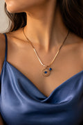 Celestial Evil Eye Rose Gold Necklace