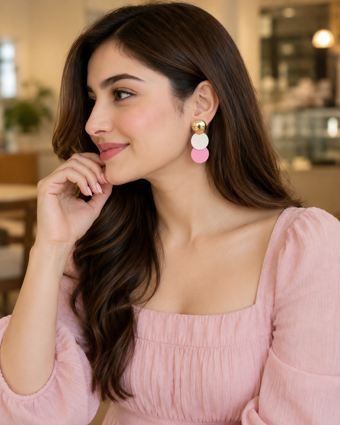 Cotton Candy Drop Earrings