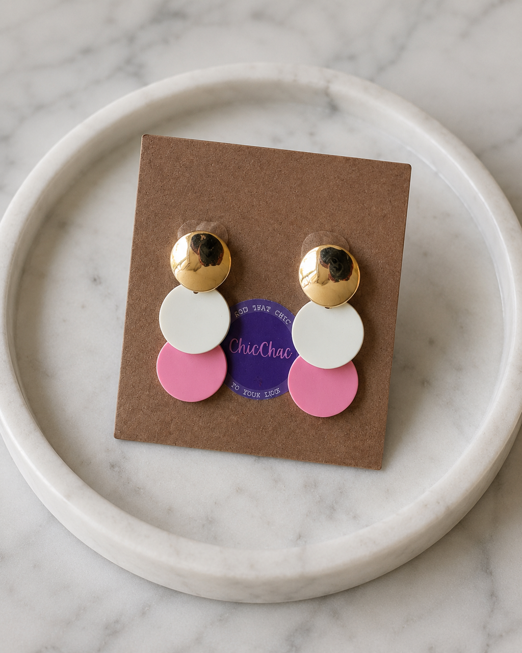 Cotton Candy Drop Earrings