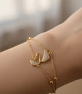 Crystal Swan Grace Chain Bracelet