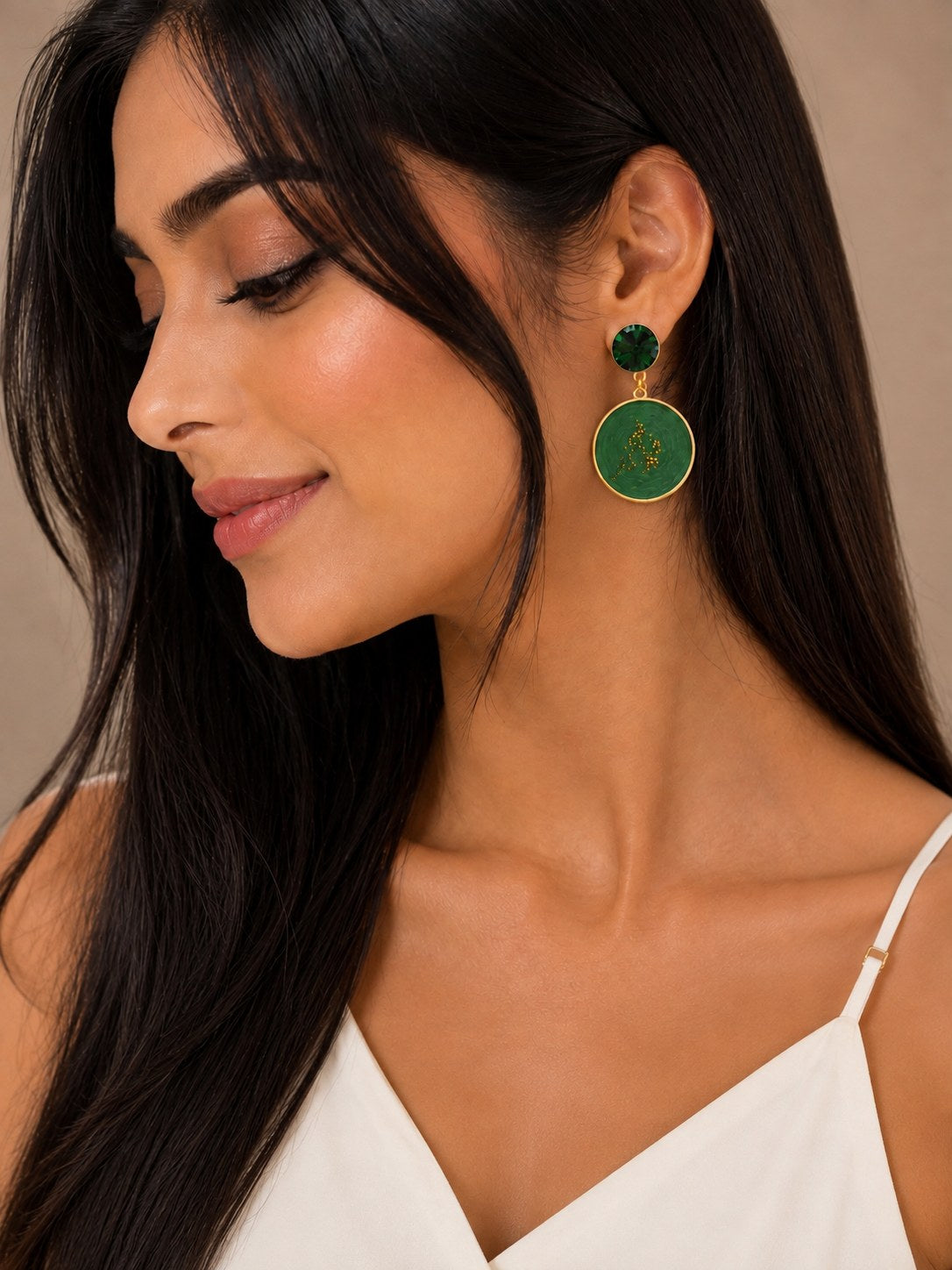 Emerald Textured Drops
