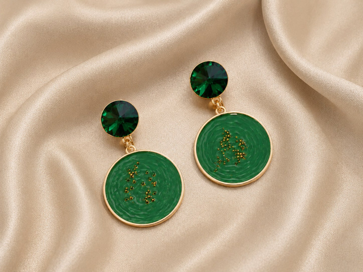 Emerald Textured Drops