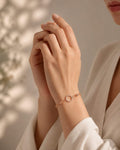 Eternal Halo Rose Gold Chain Bracelet