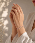 Eternal Halo Silver Chain Bracelet