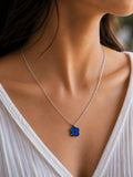 Evil Eye Bloom Silver Necklace