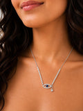 Evil Eye Luxe Silver Necklace