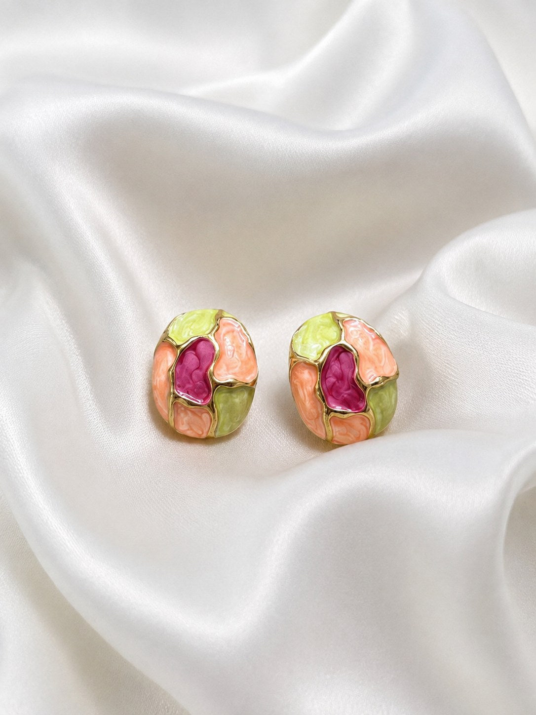 Gardenia Mosaic Studs