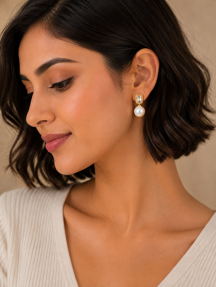 Gold Celeste Pearl Drops