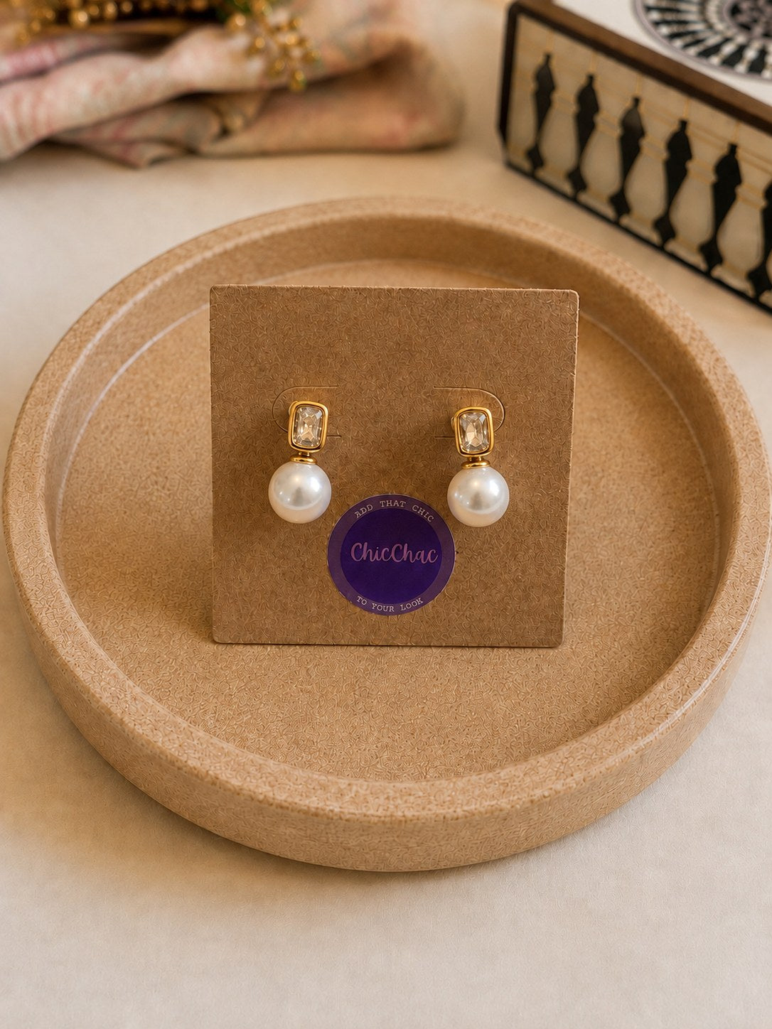 Gold Celeste Pearl Drops