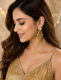 Golden Mosaic Cascade Earrings