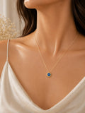 Lapis Bloom Gold Necklace