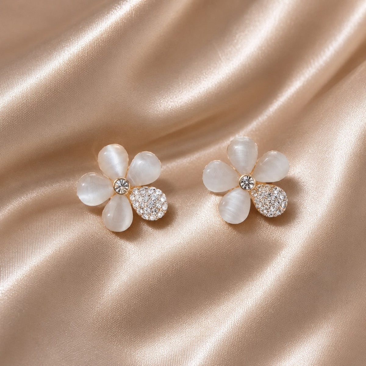 Pearl Petal Spark Studs