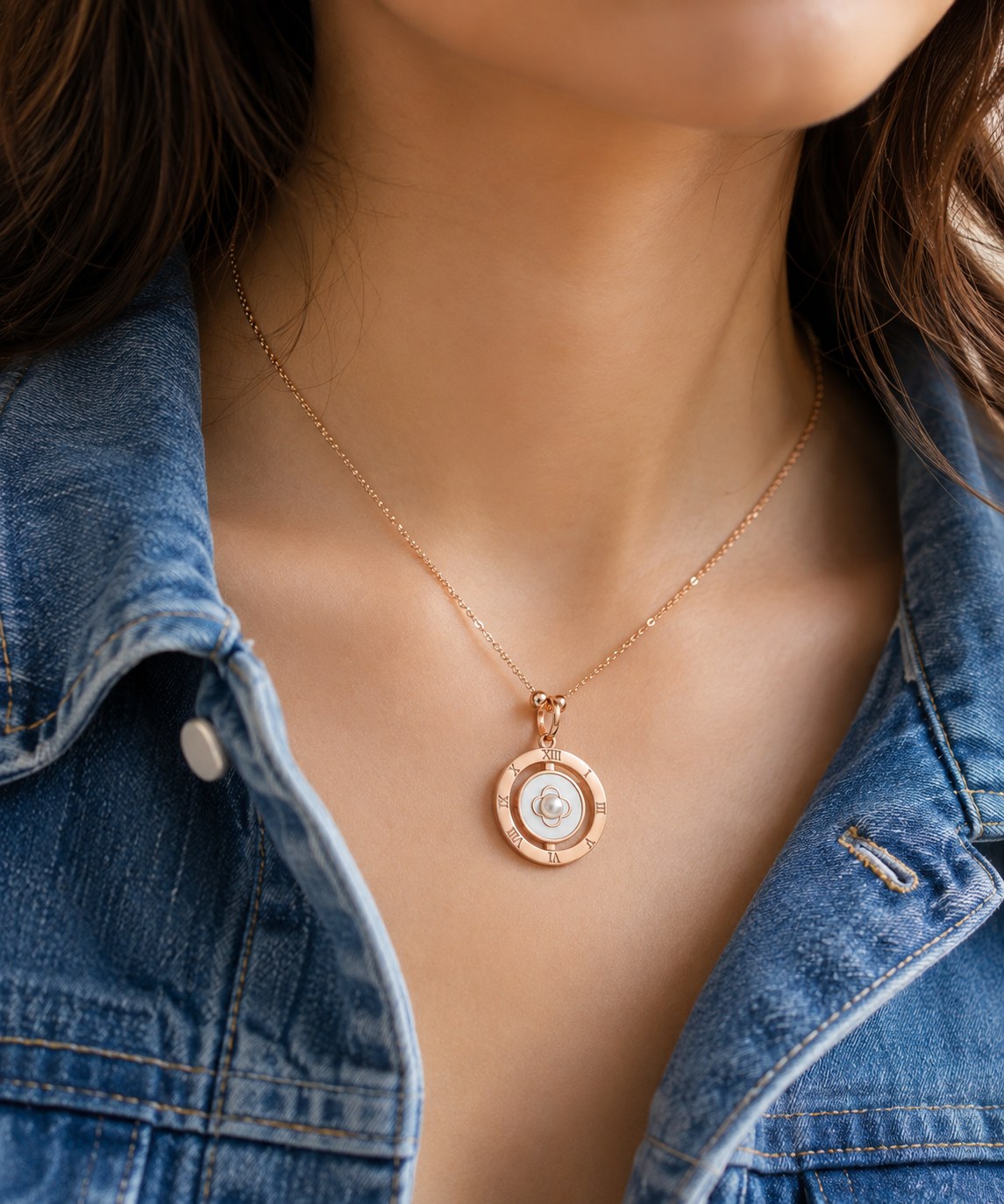 Roman Rose Gold Necklace