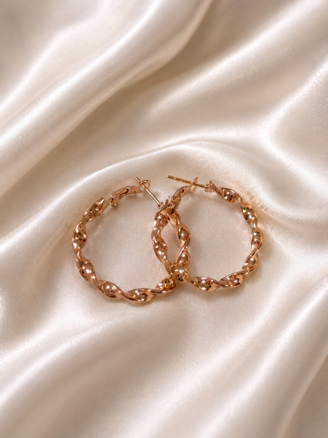 Rose Twist Hoops