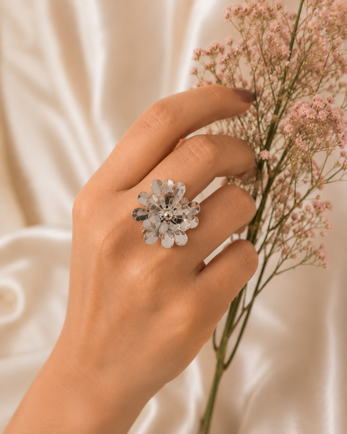 Rosette Silver Ring