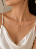 Serpent Sparkle Rose Gold Necklace