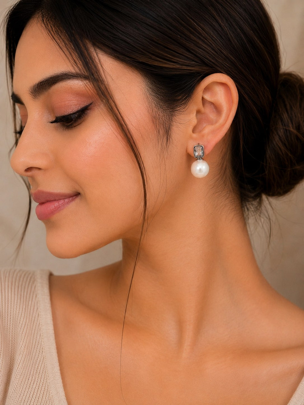 Silver Celeste Pearl Drops