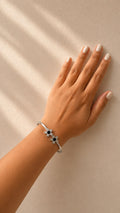 Silver Daisy Duo Bracelet