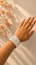Silver Wired Statement Adjustable Cuff