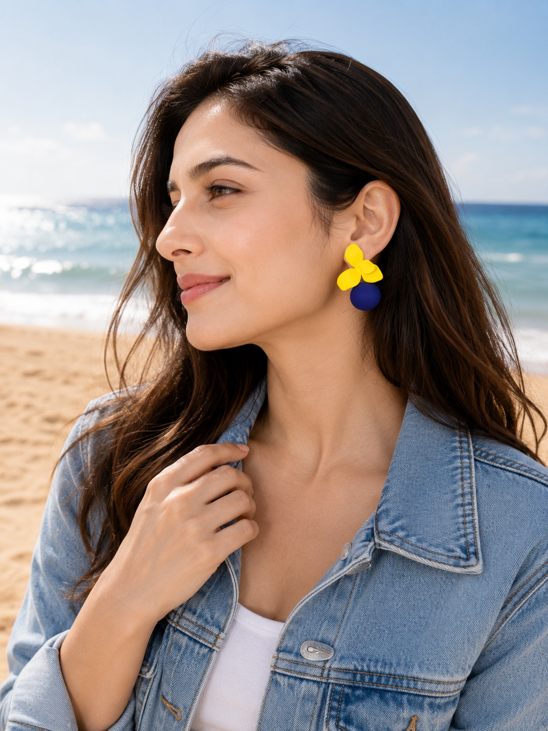 Sunflower Pop Stud Earrings