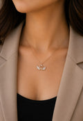 Swanlight Pendant Rose Gold Necklace